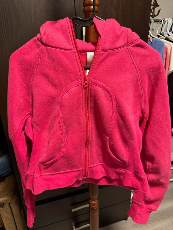 lululemon athletica Sweaters - lululemon athletica women’s Hot Pink Hooded Zip Fleece Jacket